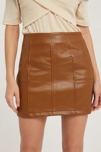 Chestnut Brisk Mini Skirt