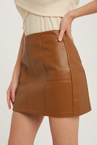 Chestnut Brisk Mini Skirt