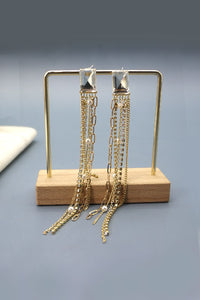 Rhinestones & Pearls Drop Earrings