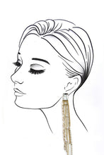 Load image into Gallery viewer, Rhinestones &amp; Pearls Drop Earrings