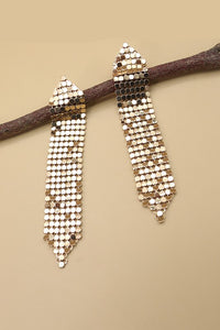 Long Mesh Drop Earrings