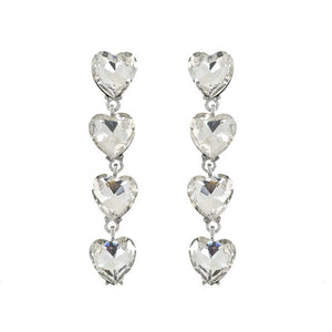 Crystal Heart Earrings