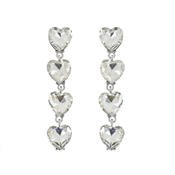 Crystal Heart Earrings