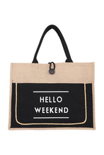 Load image into Gallery viewer, Hello Weekend Tote Bag