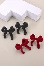 Load image into Gallery viewer, Graceful Velvet Bow Earrings