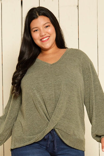 Lucy's Pleione Twist Hem Top