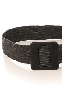 The Black Woven Belt