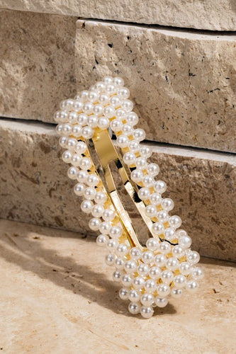 Vanilla Peal Hair Barrette
