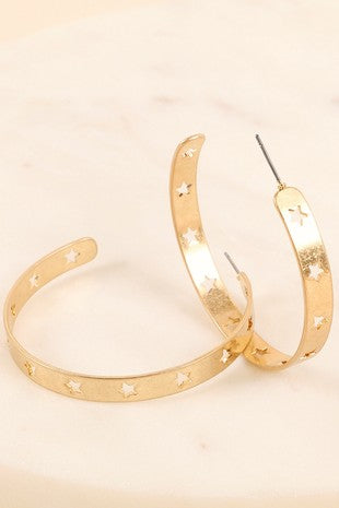 Star Struck Hoop Earrings