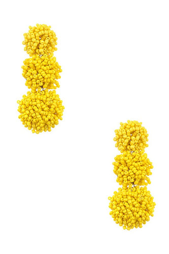 A Day in May Earrings in Lemon Yellow