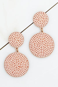 The Sunday Brunch Earring in Pastel Pink