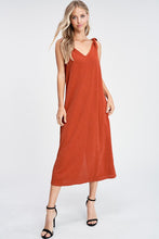 Load image into Gallery viewer, Glitter Crimson Midi Dress