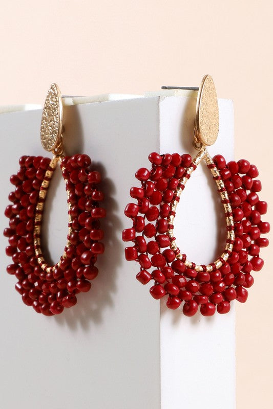 A Touch of Red Earrings