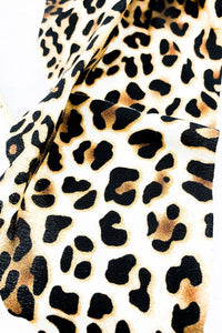 Leopard Print Hair Scrunchie Scarf