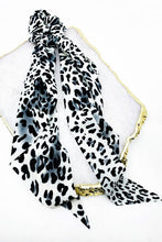 Load image into Gallery viewer, Leopard Print Hair Scrunchie Scarf