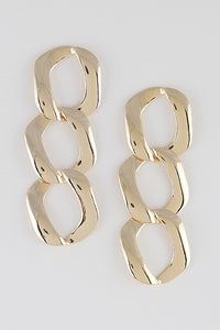 Chain Metal Drop Earring