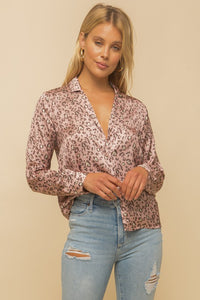 Absolute Bombshell Satin Blouse