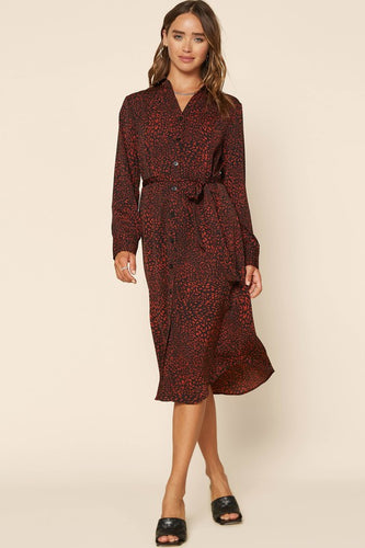 Saffron Dream Button Down Tie Dress