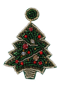 Sparkling Christmas Tree Earrings