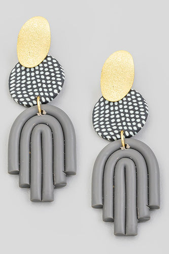 Oh, So Refined Clay Earrings