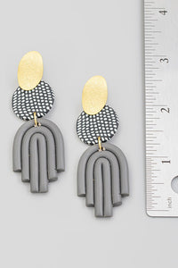 Oh, So Refined Clay Earrings