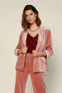 Velvet Blush Blazer