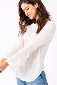 The Ivory Long Sleeve Basic Top