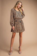 Load image into Gallery viewer, Hello Spots Tassel Tie Mini Dress
