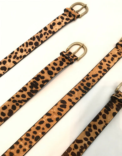 Pretty in Leopard Spots Leather Belt