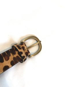 Pretty in Leopard Spots Leather Belt