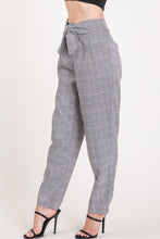 Load image into Gallery viewer, High Waist Plaid Trousers