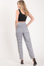 Load image into Gallery viewer, High Waist Plaid Trousers