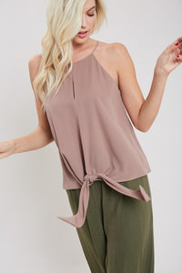 The Contemporary Tie Front Top